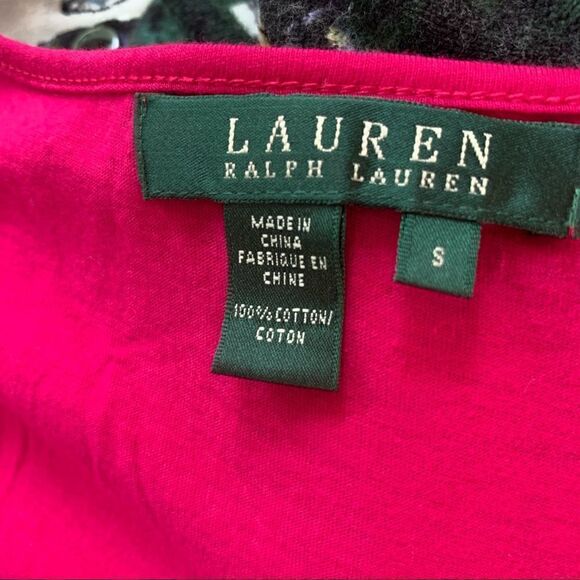 Lauren Ralph Lauren Hot Pink Ruffled Tank Top - Picture 5 of 5